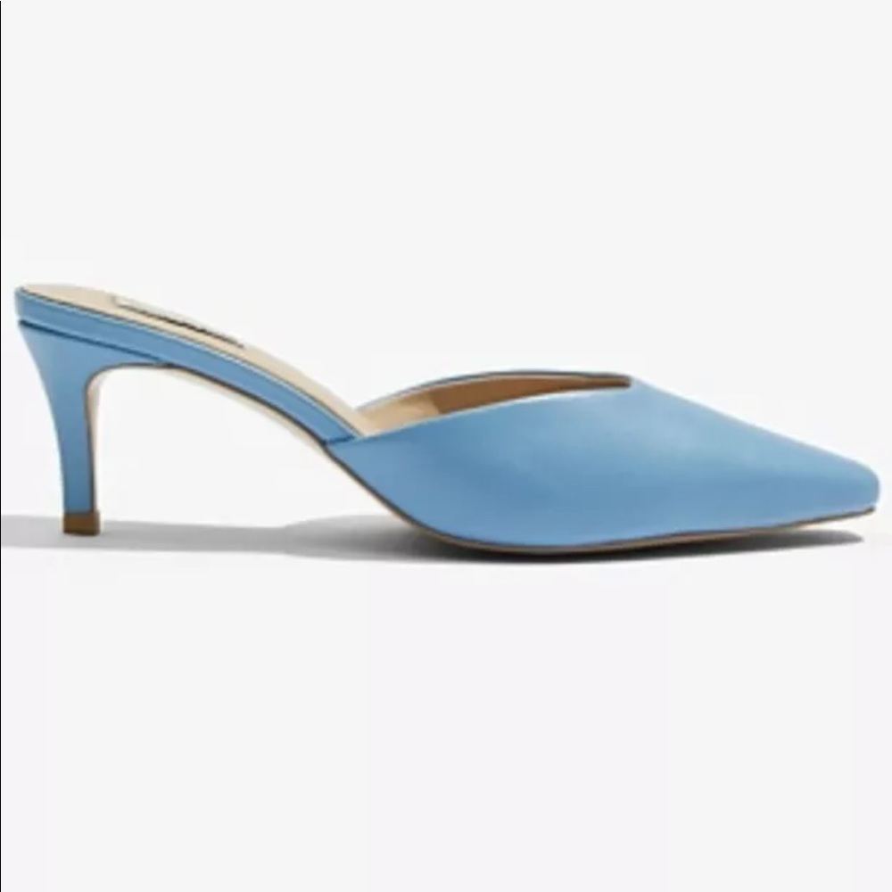 Country Road Cornflower Blue Square Top Heels NWT - Picture 2 of 2